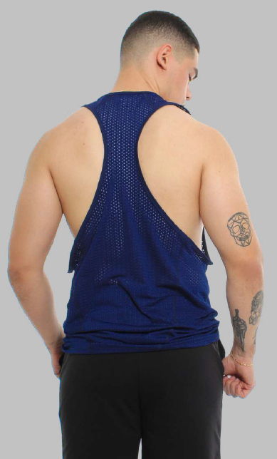 ESQUELETO DE MALLA AZUL MARINO