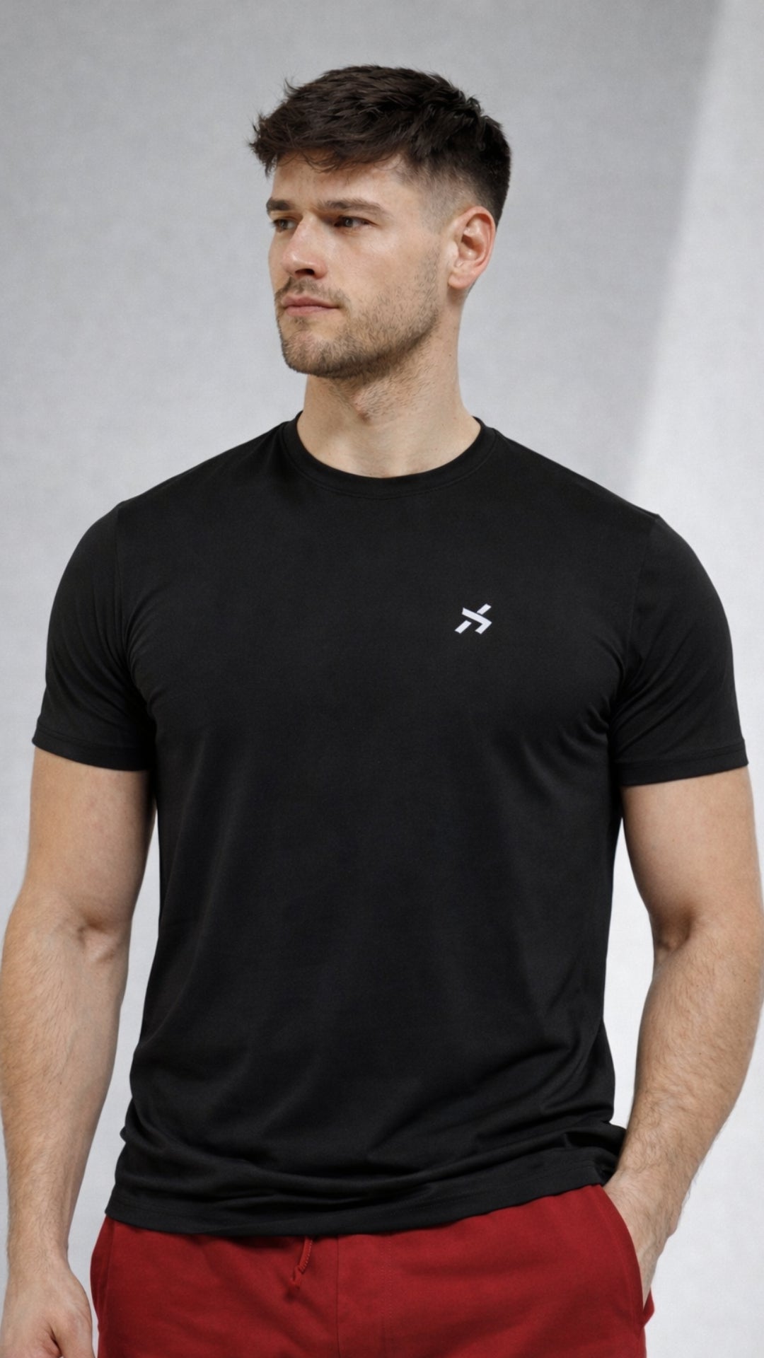 CAMISETA UNICOLOR NEGRO