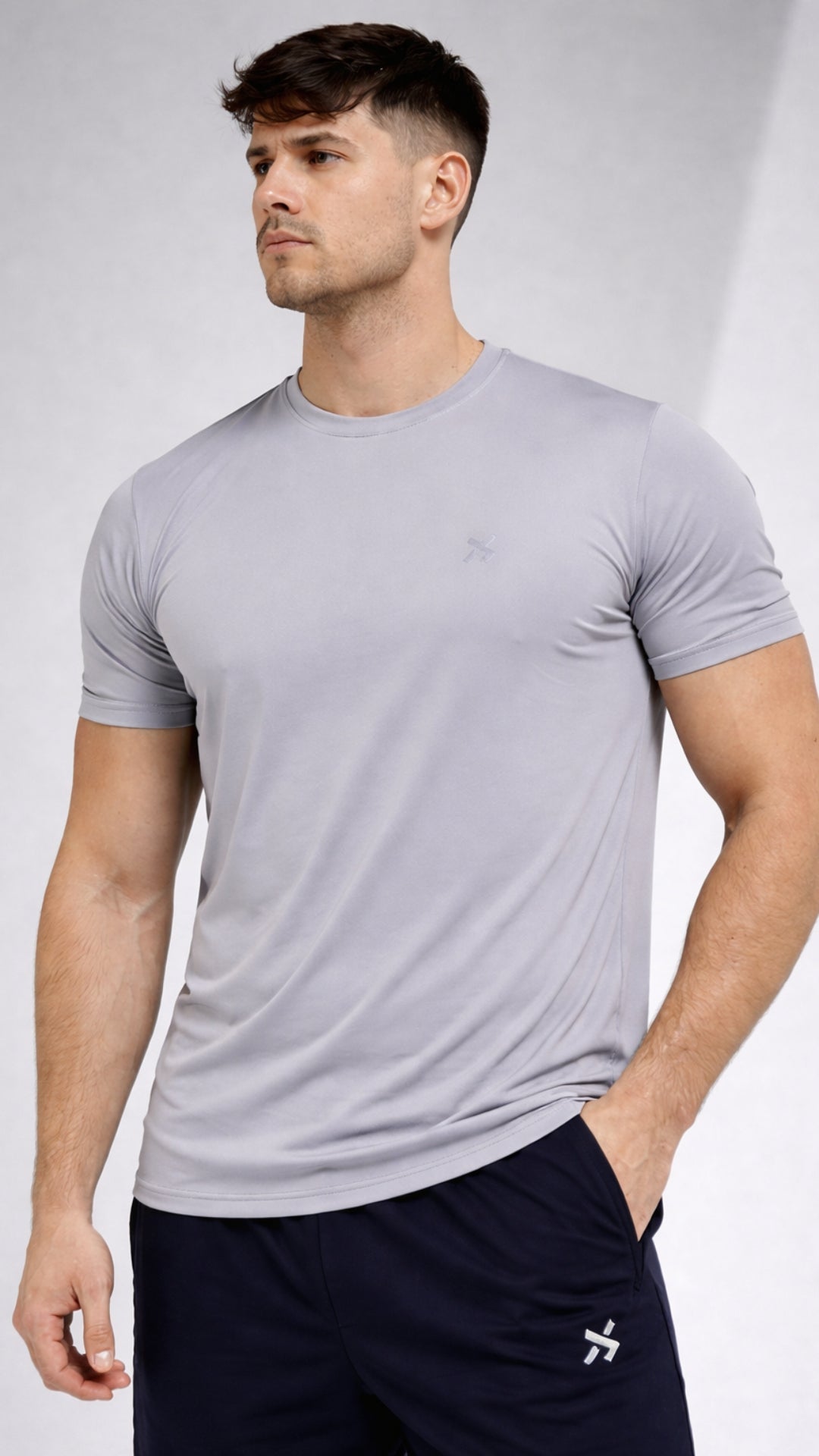 CAMISETA UNICOLOR GRIS