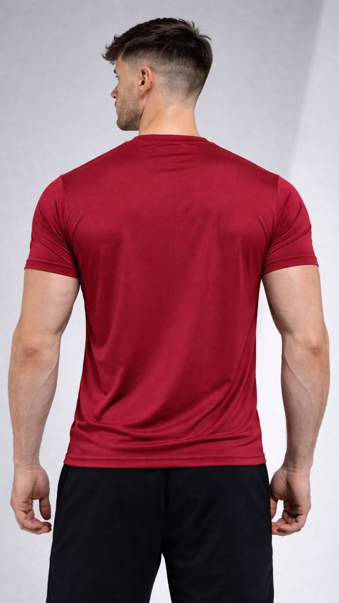 CAMISETA UNICOLOR VINOTINTO
