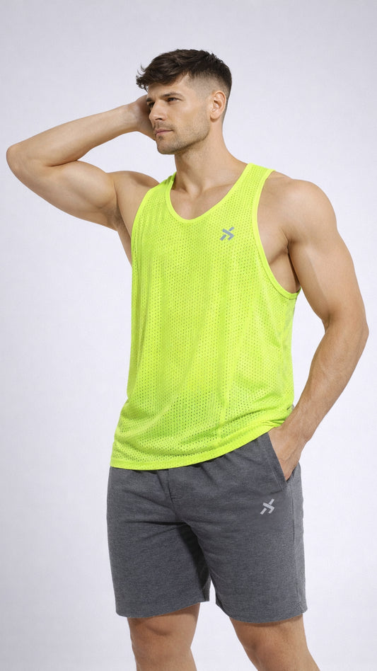 ESQUELETO DE MALLA VERDE NEON