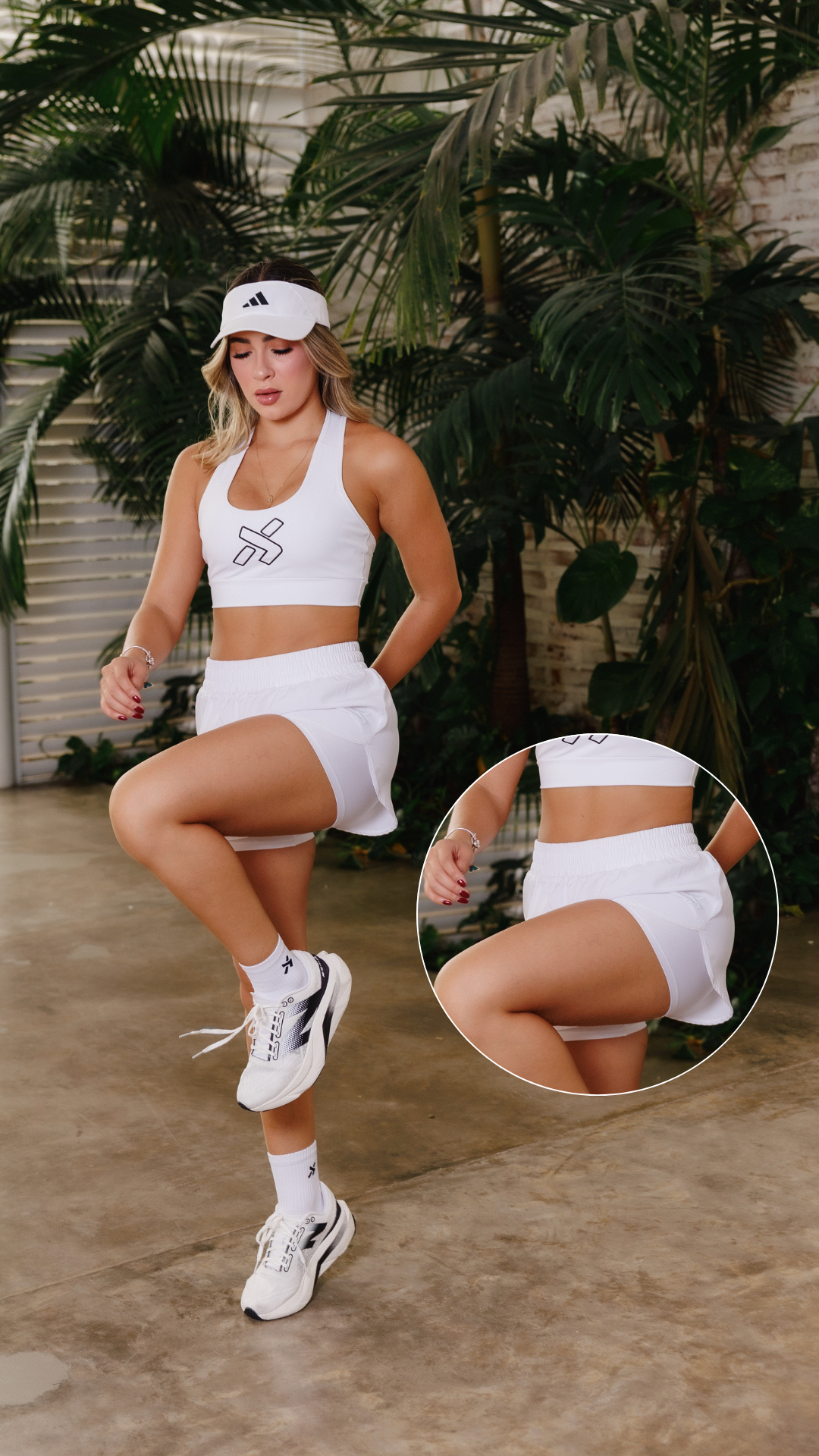 SHORT RUNNING BLANCO