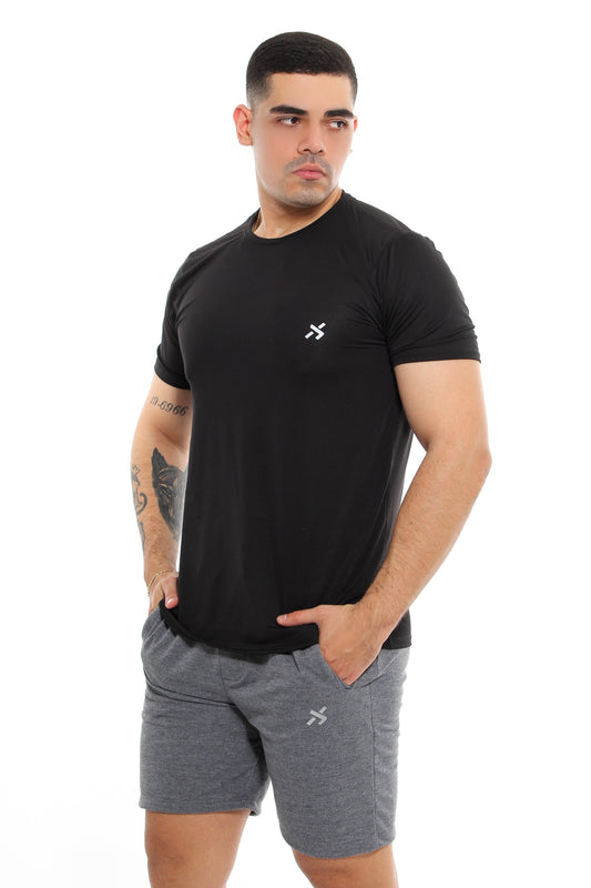 CAMISETA MALLA NEGRO